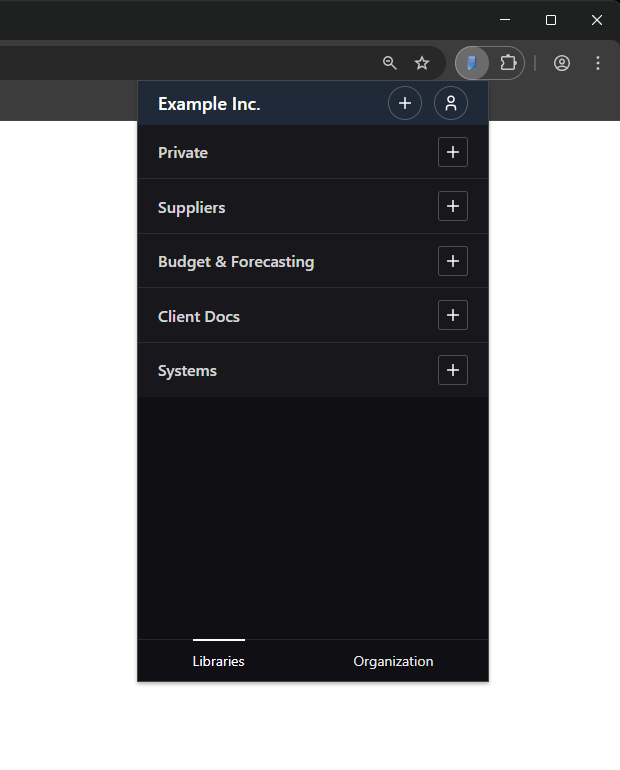 Library screenshot